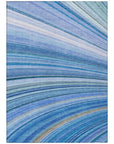Addison Rugs Waves Blue Washable Indoor-Outdoor Rug