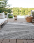 Addison Rugs Waves Grey Washable Indoor-Outdoor Rug