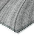 Addison Rugs Waves Grey Washable Indoor-Outdoor Rug
