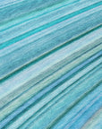 Waves Teal Washable Indoor-Outdoor Rug