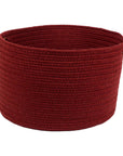Wool Solids Flat Braid Handmade Basket