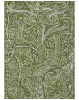Addison Rugs Woven Blocks Green Washable Indoor-Outdoor Rug