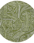 Addison Rugs Woven Blocks Green Washable Indoor-Outdoor Rug