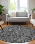 Addison Rugs Woven Blocks Grey Washable Indoor-Outdoor Rug
