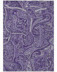 Addison Rugs Woven Blocks Purple Washable Indoor-Outdoor Rug