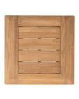 Lloyd Flanders Alpine Teak Wooden Square Outdoor End Table
