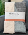 Modern Teal Washable Indoor-Outdoor Rug