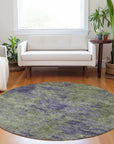 Acacina Green Washable Indoor - Outdoor Rug - LOOMLAN - LOOMLAN Rugs - Outdoor Rugs