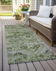 Aelain Aloe Washable Indoor - Outdoor Rug - LOOMLAN - LOOMLAN Rugs - Outdoor Rugs