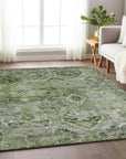 Aelain Aloe Washable Indoor - Outdoor Rug - LOOMLAN - LOOMLAN Rugs - Outdoor Rugs