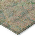 Aelain Green Washable Indoor - Outdoor Rug - LOOMLAN - LOOMLAN Rugs - Outdoor Rugs