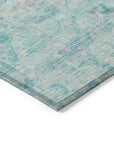 Aelain Teal Washable Indoor - Outdoor Rug - LOOMLAN - LOOMLAN Rugs - Outdoor Rugs
