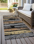Aelaris Black Washable Indoor - Outdoor Rug - LOOMLAN - LOOMLAN Rugs - Outdoor Rugs