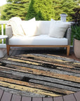 Aelaris Black Washable Indoor - Outdoor Rug - LOOMLAN - LOOMLAN Rugs - Outdoor Rugs