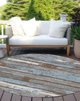 Aelaris Chocolate Washable Indoor - Outdoor Rug - LOOMLAN - LOOMLAN Rugs - Outdoor Rugs