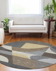 Aeleth Brown Washable Indoor - Outdoor Rug - LOOMLAN - LOOMLAN Rugs - Outdoor Rugs