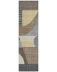Aeleth Brown Washable Indoor - Outdoor Rug - LOOMLAN - LOOMLAN Rugs - Outdoor Rugs