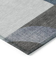 Aeleth Gray Washable Indoor - Outdoor Rug - LOOMLAN - LOOMLAN Rugs - Outdoor Rugs