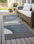 Aeleth Gray Washable Indoor - Outdoor Rug - LOOMLAN - LOOMLAN Rugs - Outdoor Rugs