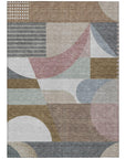 Aeleth Mocha Washable Indoor - Outdoor Rug - LOOMLAN - LOOMLAN Rugs - Outdoor Rugs