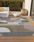 Aeleth Mocha Washable Indoor - Outdoor Rug - LOOMLAN - LOOMLAN Rugs - Outdoor Rugs