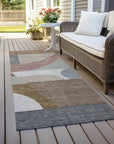 Aeleth Mocha Washable Indoor - Outdoor Rug - LOOMLAN - LOOMLAN Rugs - Outdoor Rugs