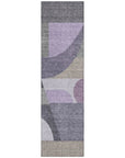 Aeleth Purple Washable Indoor - Outdoor Rug - LOOMLAN - LOOMLAN Rugs - Outdoor Rugs