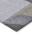 Aeleth Purple Washable Indoor - Outdoor Rug - LOOMLAN - LOOMLAN Rugs - Outdoor Rugs