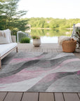 Aelien Pink Washable Indoor - Outdoor Rug - LOOMLAN - LOOMLAN Rugs - Outdoor Rugs