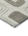 Aelira Brown Washable Indoor - Outdoor Rug - LOOMLAN - LOOMLAN Rugs - Outdoor Rugs