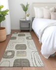 Aelira Brown Washable Indoor - Outdoor Rug - LOOMLAN - LOOMLAN Rugs - Outdoor Rugs
