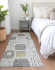Aelira Gray Washable Indoor - Outdoor Rug - LOOMLAN - LOOMLAN Rugs - Outdoor Rugs