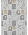 Aelira Gray Washable Indoor - Outdoor Rug - LOOMLAN - LOOMLAN Rugs - Outdoor Rugs