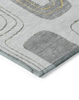 Aelira Gray Washable Indoor - Outdoor Rug - LOOMLAN - LOOMLAN Rugs - Outdoor Rugs