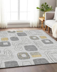 Aelira Gray Washable Indoor - Outdoor Rug - LOOMLAN - LOOMLAN Rugs - Outdoor Rugs