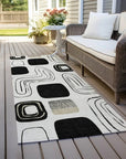 Aelira Ivory Washable Indoor - Outdoor Rug - LOOMLAN - LOOMLAN Rugs - Outdoor Rugs