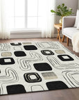 Aelira Ivory Washable Indoor - Outdoor Rug - LOOMLAN - LOOMLAN Rugs - Outdoor Rugs