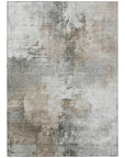 Aelon Ivory Washable Indoor - Outdoor Rug - LOOMLAN - LOOMLAN Rugs - Outdoor Rugs