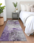 Aelon Purple Washable Indoor - Outdoor Rug - LOOMLAN - LOOMLAN Rugs - Outdoor Rugs