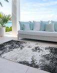 Aera Black Washable Indoor - Outdoor Rug - LOOMLAN - LOOMLAN Rugs - Outdoor Rugs