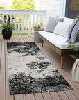 Aera Black Washable Indoor - Outdoor Rug - LOOMLAN - LOOMLAN Rugs - Outdoor Rugs