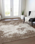 Aera Brown Washable Indoor - Outdoor Rug - LOOMLAN - LOOMLAN Rugs - Outdoor Rugs