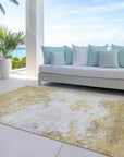 Aera Gold Washable Indoor - Outdoor Rug - LOOMLAN - LOOMLAN Rugs - Outdoor Rugs