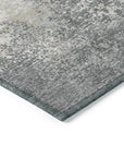 Aera Gray Washable Indoor - Outdoor Rug - LOOMLAN - LOOMLAN Rugs - Outdoor Rugs