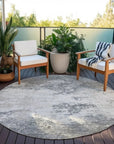 Aera Gray Washable Indoor - Outdoor Rug - LOOMLAN - LOOMLAN Rugs - Outdoor Rugs