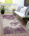 Aera Purple Washable Indoor - Outdoor Rug - LOOMLAN - LOOMLAN Rugs - Outdoor Rugs