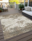 Aera Taupe Washable Indoor - Outdoor Rug - LOOMLAN - LOOMLAN Rugs - Outdoor Rugs