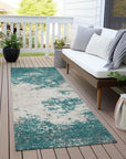 LOOMLAN Rugs Aera Teal Washable Indoor-Outdoor Rug
