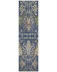 LOOMLAN Rugs Alfreda Blue Washable Indoor-Outdoor Rug