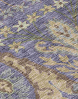 LOOMLAN Rugs Alfreda Purple Washable Indoor-Outdoor Rug